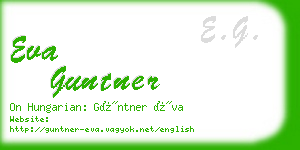 eva guntner business card